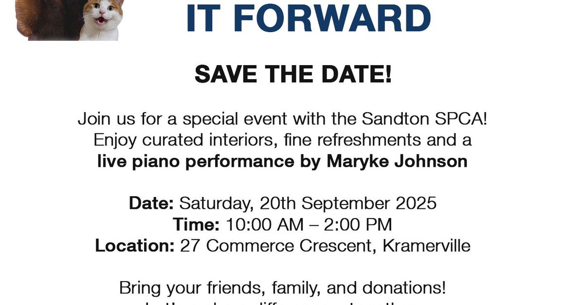 Paw it Forward with Sandton SPCA & Roche Bobois | FRENCH SOUTH AFRICAN ...