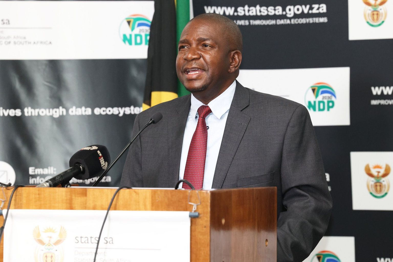 Statistician-General Risenga Maluleke - Image source GCIS. Statistician-General Risenga Maluleke - Image source GCIS.